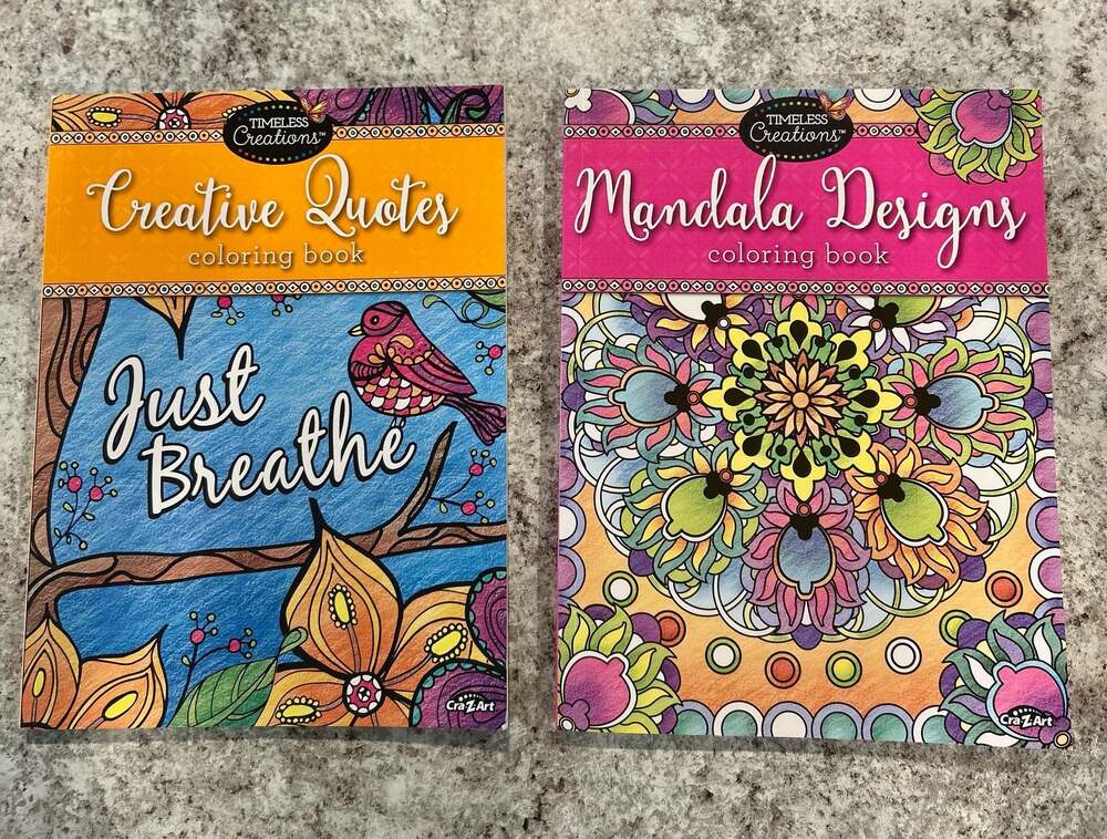 Cra-Z-Art Timeless Creations Creative Quotes and Mandala Designs Adult Coloring